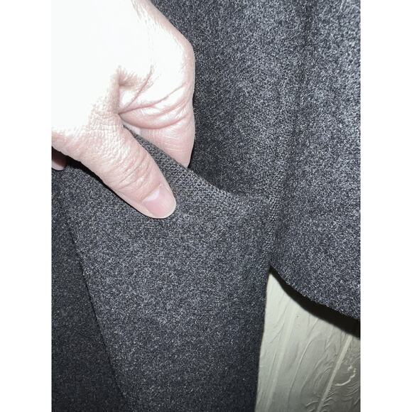 Eileen Fisher Wool Coat Womens Small 6 8 Hooded Midi Thigh Length Minimal Warm - Picture 5 of 11